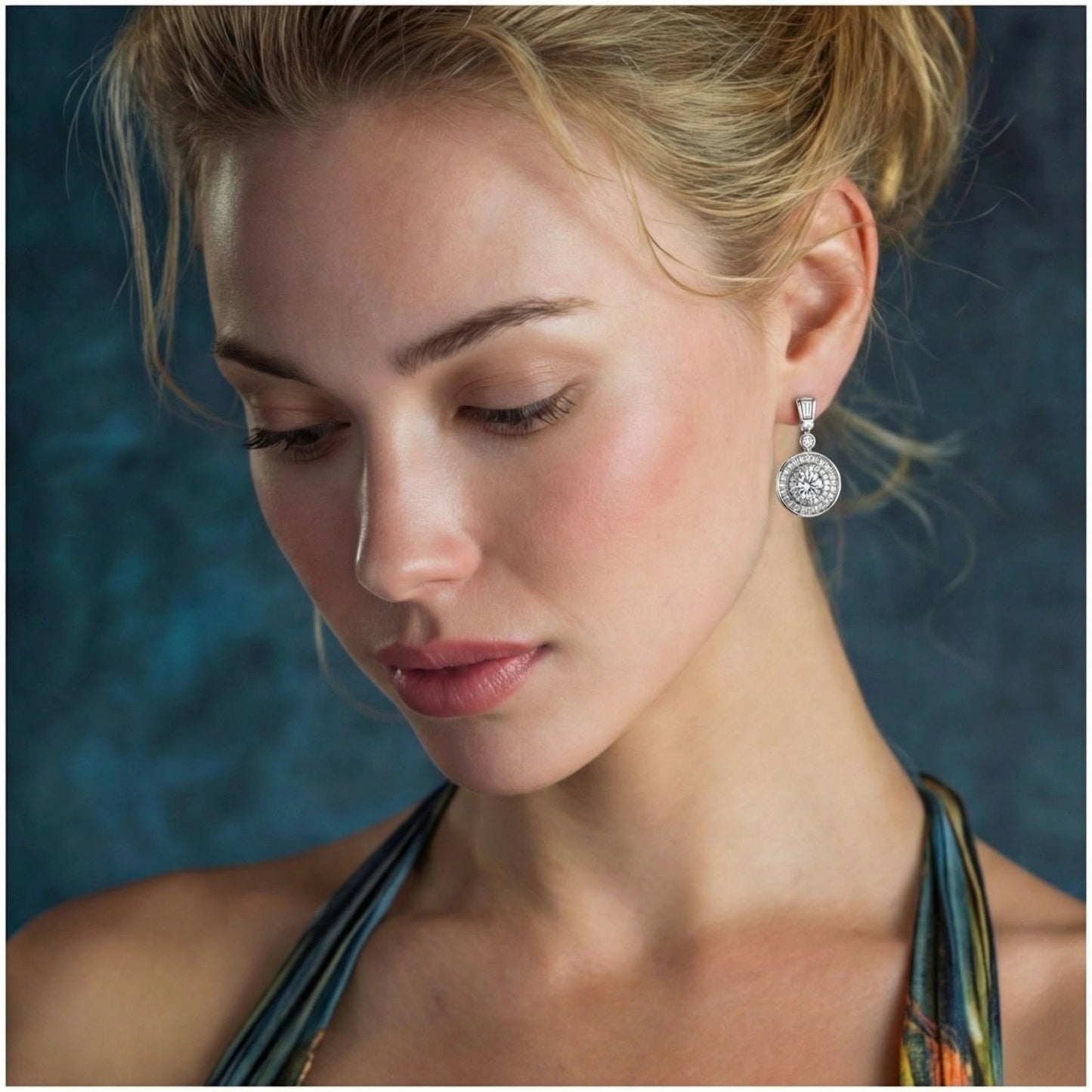Celestial Moissanite Drop Earrings