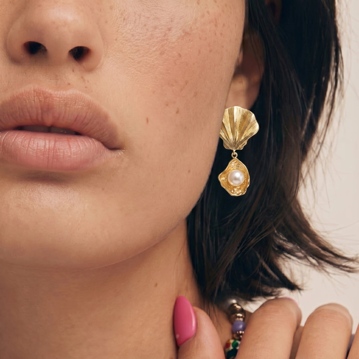 Ocean Shell Pearl Drops